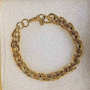 Monet Elegant Gold Chain Bracelet
